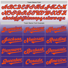 Load image into Gallery viewer, Custom White Orange-Purple Authentic Fade Fashion Baseball Jersey