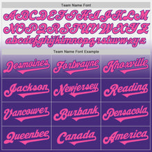 Load image into Gallery viewer, Custom White Pink-Purple Authentic Fade Fashion Baseball Jersey