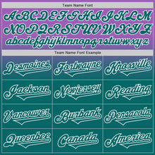 Load image into Gallery viewer, Custom Medium Purple Teal-White Authentic Fade Fashion Baseball Jersey