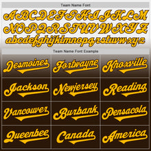 Load image into Gallery viewer, Custom White Gold-Brown Authentic Fade Fashion Baseball Jersey