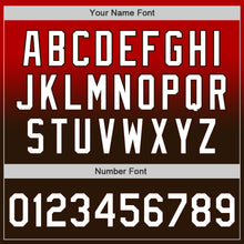 Load image into Gallery viewer, Custom Red White-Brown Authentic Fade Fashion Baseball Jersey