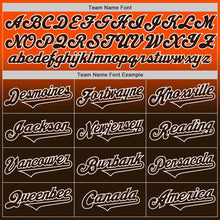 Load image into Gallery viewer, Custom Orange Brown-White Authentic Fade Fashion Baseball Jersey