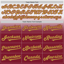 Load image into Gallery viewer, Custom White Old Gold-Crimson Authentic Fade Fashion Baseball Jersey