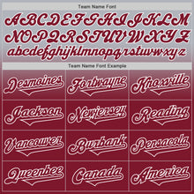 Load image into Gallery viewer, Custom Gray Crimson-White Authentic Fade Fashion Baseball Jersey