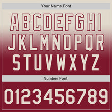 Load image into Gallery viewer, Custom Cream Crimson Authentic Fade Fashion Baseball Jersey