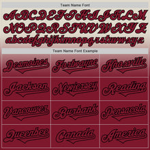 Load image into Gallery viewer, Custom Cream Crimson-Black Authentic Fade Fashion Baseball Jersey