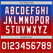 Load image into Gallery viewer, Custom Thunder Blue White-Red Authentic Fade Fashion Baseball Jersey