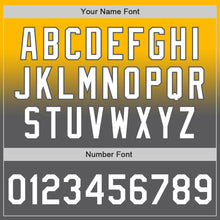 Load image into Gallery viewer, Custom Gold White-Steel Gray Authentic Fade Fashion Baseball Jersey