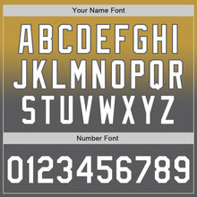 Load image into Gallery viewer, Custom Old Gold White-Steel Gray Authentic Fade Fashion Baseball Jersey