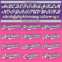 Load image into Gallery viewer, Custom Purple White Pink-Black Authentic Fade Fashion Baseball Jersey