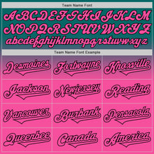 Load image into Gallery viewer, Custom Teal Pink-Black Authentic Fade Fashion Baseball Jersey