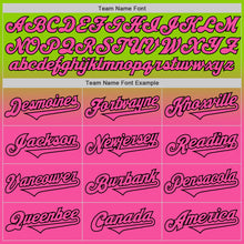 Load image into Gallery viewer, Custom Neon Green Pink-Black Authentic Fade Fashion Baseball Jersey