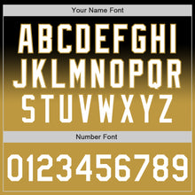 Load image into Gallery viewer, Custom Black White-Old Gold Authentic Fade Fashion Baseball Jersey