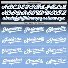 Load image into Gallery viewer, Custom Black White-Light Blue Authentic Fade Fashion Baseball Jersey