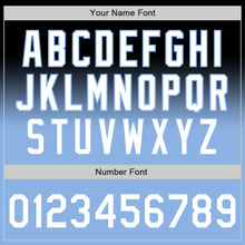 Load image into Gallery viewer, Custom Black White-Light Blue Authentic Fade Fashion Baseball Jersey