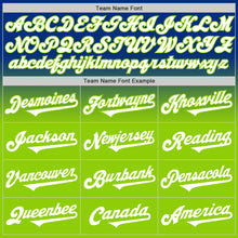 Load image into Gallery viewer, Custom Royal White-Neon Green Authentic Fade Fashion Baseball Jersey