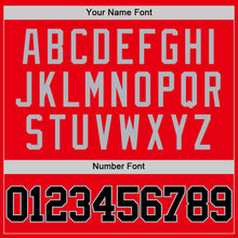 Load image into Gallery viewer, Custom Fire Red Black-Gray Authentic Basketball Jersey