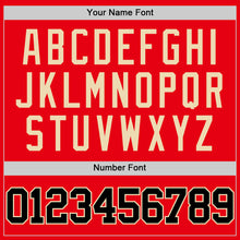 Load image into Gallery viewer, Custom Fire Red Black-Cream Authentic Basketball Jersey