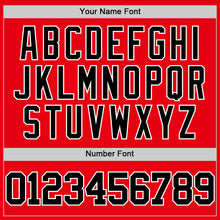 Load image into Gallery viewer, Custom Fire Red Black-White Authentic Basketball Jersey