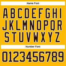 Load image into Gallery viewer, Custom Gold Brown-White Hockey Lace Neck Jersey