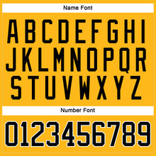 Load image into Gallery viewer, Custom Gold Black-White Hockey Jersey