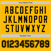 Load image into Gallery viewer, Custom Gold Black Authentic Baseball Jersey