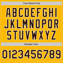 Load image into Gallery viewer, Custom Gold Brown-White Authentic Baseball Jersey