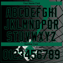 Load image into Gallery viewer, Custom Black Kelly Green 3D Pattern Design Bowling Performance Polo Shirt