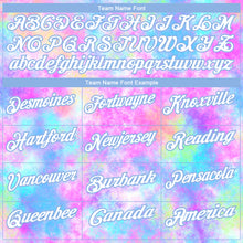 Load image into Gallery viewer, Custom Tie Dye White-Light Blue 3D Watercolor Performance Golf Polo Shirt