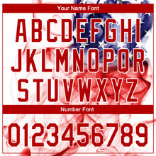 Load image into Gallery viewer, Custom White Red-Purple 3D American Flag Performance Golf Polo Shirt