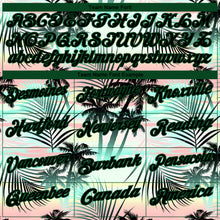 Load image into Gallery viewer, Custom Black Green 3D Pattern Design Tropical Hawaii Palm Leaves Performance Golf Polo Shirt
