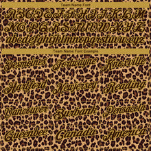 Load image into Gallery viewer, Custom Brown Old Gold 3D Pattern Design Leopard Print Performance Golf Polo Shirt