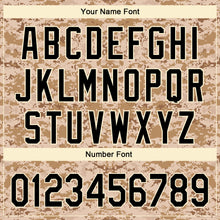 Load image into Gallery viewer, Custom Camo Black-Cream Performance Salute To Service Golf Polo Shirt