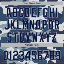 Load image into Gallery viewer, Custom Camo Navy-Light Gray Performance Salute To Service Golf Polo Shirt