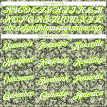 Load image into Gallery viewer, Custom Green White-Neon Green 3D Pattern Design Dollar Performance Golf Polo Shirt