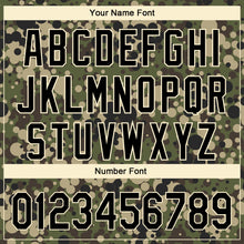 Load image into Gallery viewer, Custom Camo Black-Cream Performance Salute To Service Golf Polo Shirt