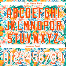 Load image into Gallery viewer, Custom Orange White 3D Pattern Design Fruits Performance Golf Polo Shirt