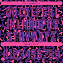 Load image into Gallery viewer, Custom Purple Pink 3D Pattern Design Leopard Print Performance Golf Polo Shirt