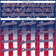 Load image into Gallery viewer, Custom Blue Red-White 3D American Flag Performance Golf Polo Shirt