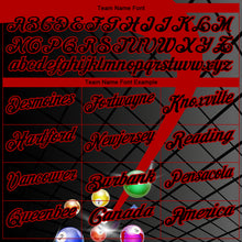 Load image into Gallery viewer, Custom Black Red 3D Pattern Design Billiards Performance Polo Shirt