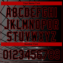 Load image into Gallery viewer, Custom Black Red 3D Pattern Design Billiards Performance Polo Shirt