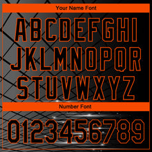 Load image into Gallery viewer, Custom Black Orange 3D Pattern Design Billiards Performance Polo Shirt