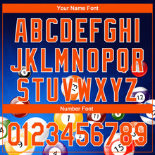 Load image into Gallery viewer, Custom Royal Orange-White 3D Pattern Design Billiards Performance Polo Shirt