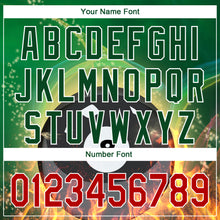 Load image into Gallery viewer, Custom Green Red-White 3D Pattern Design Flame Billiards 8 Ball Performance Polo Shirt