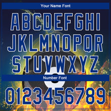 Load image into Gallery viewer, Custom Royal White 3D Pattern Design Flame Billiards 8 Ball Performance Polo Shirt