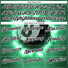 Load image into Gallery viewer, Custom Kelly Green Black-White 3D Pattern Design Flame Billiards 8 Ball Performance Polo Shirt