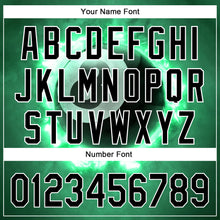 Load image into Gallery viewer, Custom Kelly Green Black-White 3D Pattern Design Flame Billiards 8 Ball Performance Polo Shirt