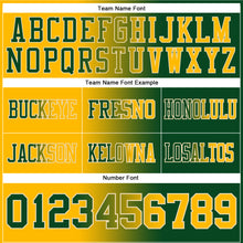 Load image into Gallery viewer, Custom Green Gold-Cream Mesh Authentic Gradient Fashion Football Jersey
