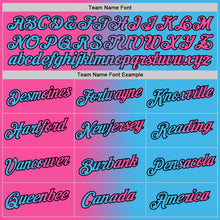 Load image into Gallery viewer, Custom Sky Blue Pink-Black Gradient Fashion Performance T-Shirt