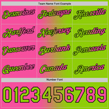 Load image into Gallery viewer, Custom Neon Green Pink-Black Gradient Fashion Performance T-Shirt